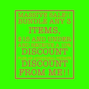 MASSIVE BUNDLE SALE!!